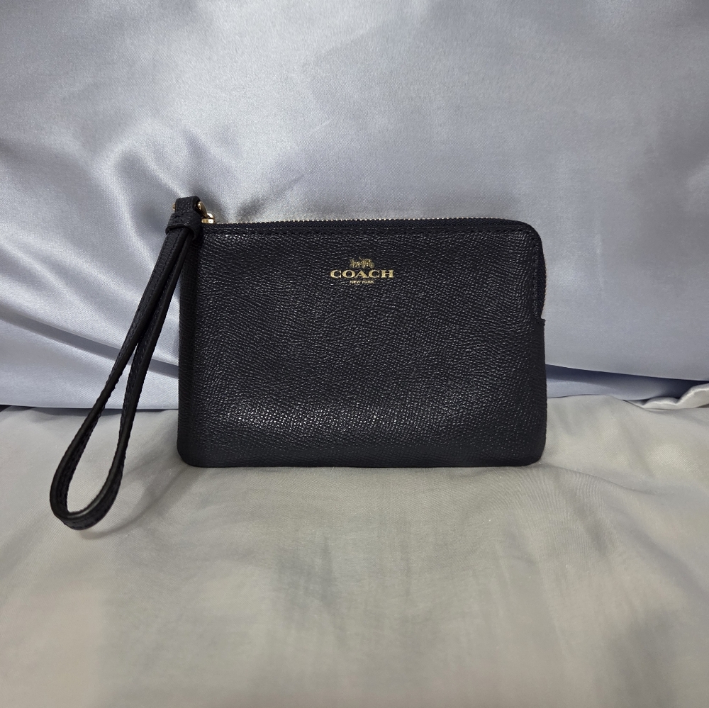 Coach Navy Blue Wristlet